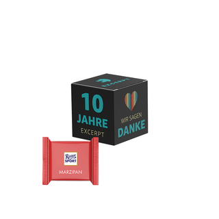 Werbewürfel, Ritter SPORT mini Marzipan