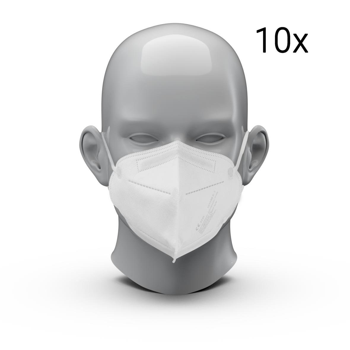 Atemschutzmaske "Easy2breathe" FFP2 NR,nur CE, 10er Set