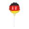 Luftballon, selbstaufblasend "Soccer" Deutschland, klein
