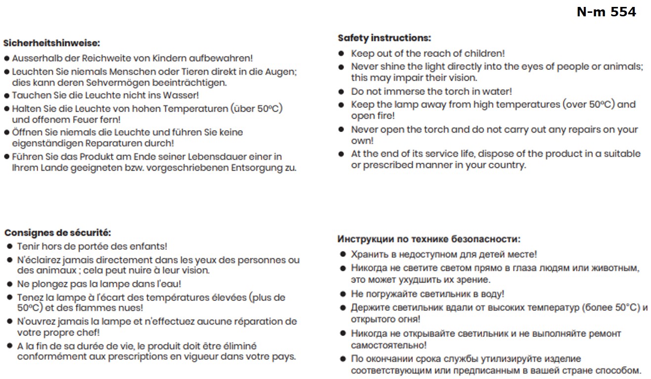 Aufladbare Taschenlampe