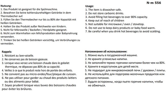 Thermobecher Druckverschluss