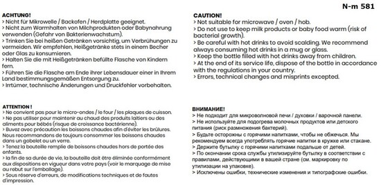 GRIP Vakuum Flasche schwarz