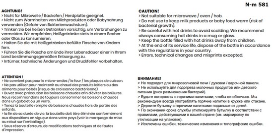 GRIP Vakuum Flasche schwarz