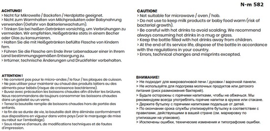 GRIP Vakuum Flasche weiss