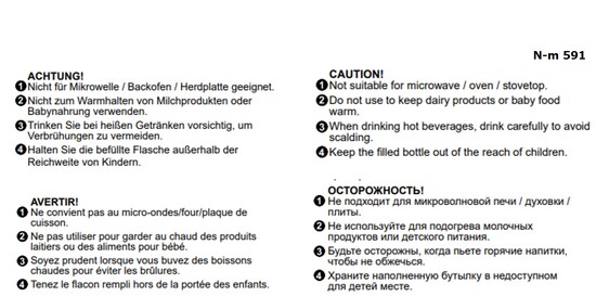 POP Vakuum Flasche weiß