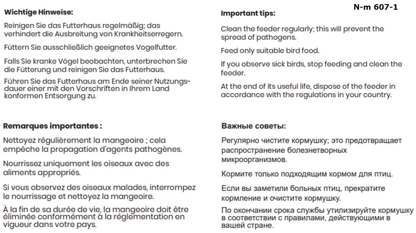 Vogelfutterhaus anthrazit