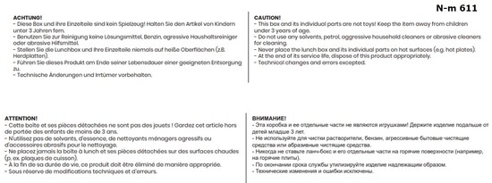 DUO Doppel- Lunchbox