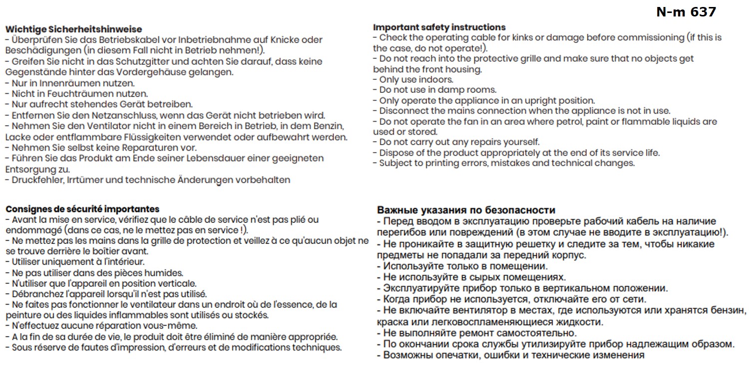 Tischventilator weiß