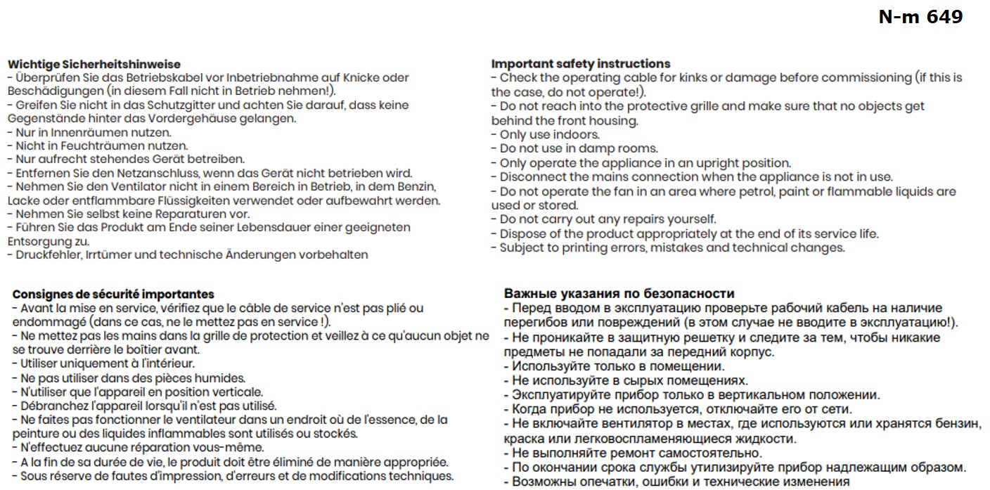 BREEZE Tischventilator schwarz