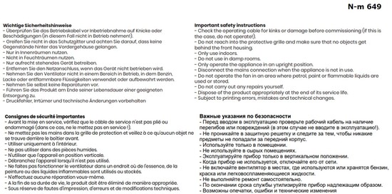 BREEZE Tischventilator schwarz