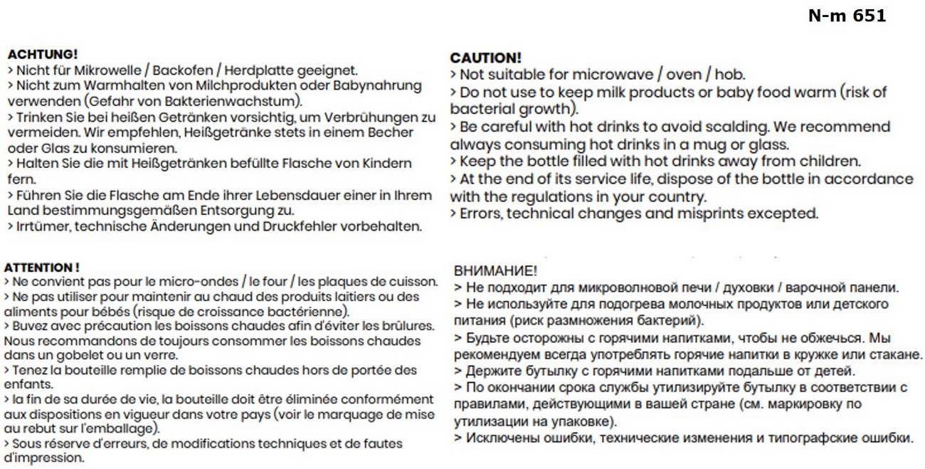 Vakuumflasche Edelstahl 500 ml