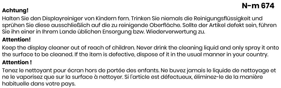 SPRAY Bildschirmreiniger