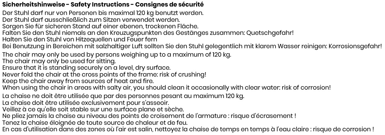 SIT Klappbarer Campingsessel