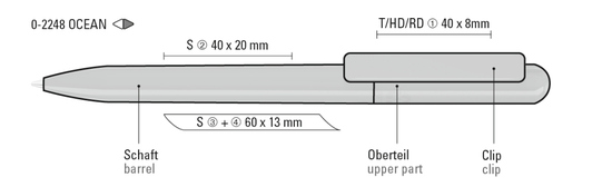 RECYCLED PET PEN CHANGE ocean