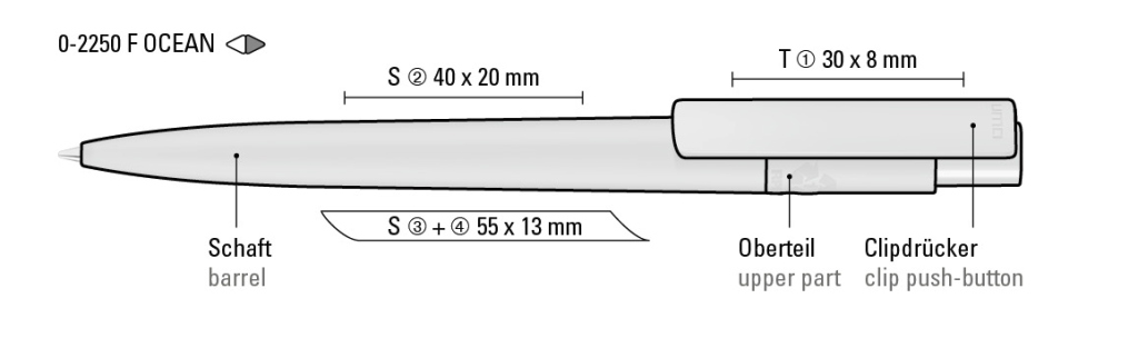 RECYCLED PET PEN PRO F ocean