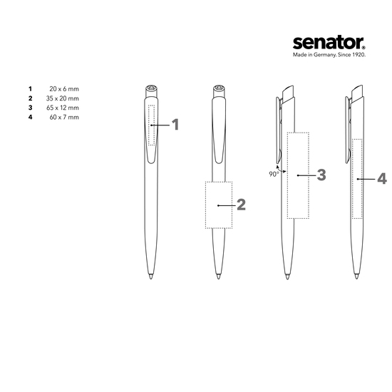 senator Dart Clear  Druckkugelschreiber