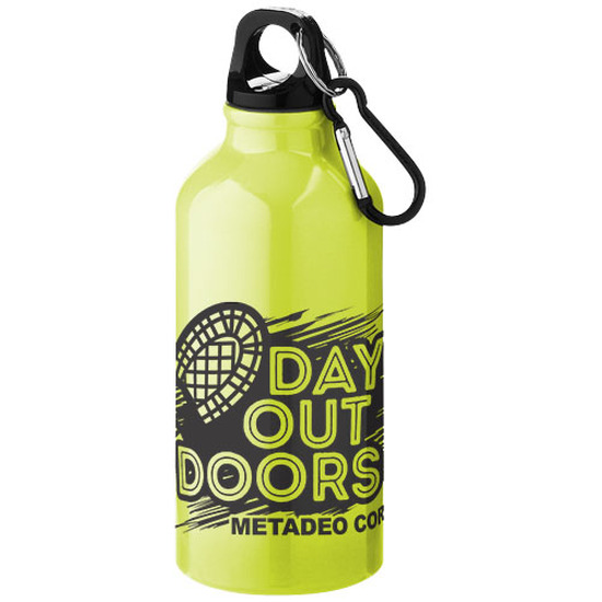 Oregon 400 ml Aluminium Trinkflasche mit Karabinerhaken
