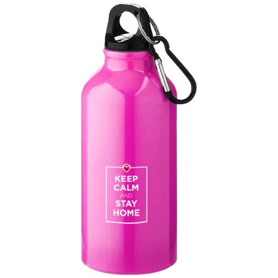 Oregon 400 ml Aluminium Trinkflasche mit Karabinerhaken