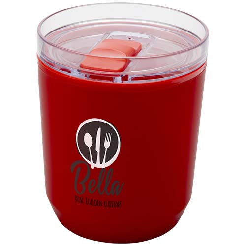 Hudson 180 ml doppelwandiger Becher aus recyceltem Kunststoff