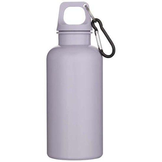 Oregon 400 ml einfarbige RS-zertifizierte Trinkflasche aus recyceltem Kunststoff mit Karabinerhaken