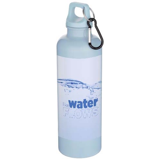 Oregon 750 ml einfarbige RS-zertifizierte Wasserflasche aus recyceltem Kunststoff mit Karabinerhaken