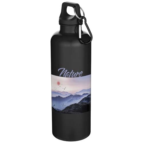 Oregon 750 ml einfarbige RS-zertifizierte Wasserflasche aus recyceltem Kunststoff mit Karabinerhaken
