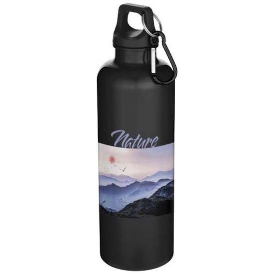 Oregon 750 ml einfarbige RS-zertifizierte Wasserflasche aus recyceltem Kunststoff mit Karabinerhaken