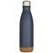 Cove 500 ml doppelwandige, vakuumisolierte Trinkflasche aus Edelstahl mit Korkdetails