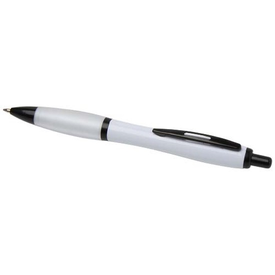 Nash Kugelschreiber aus recyceltem Kunststoff mit schwarzen Zierelementen (schwarze Mine)