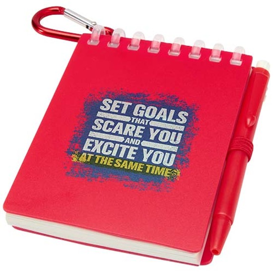 Lig Mini Recyceltes Outdoor-Softcover Notizbuch und Kugelschreiber Set (schwarze Mine)