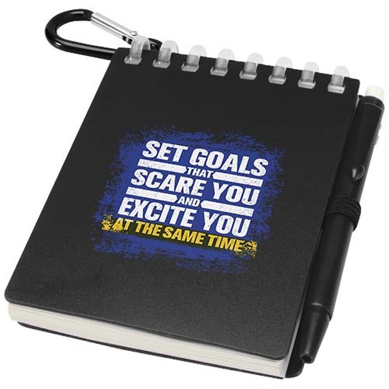 Lig Mini Recyceltes Outdoor-Softcover Notizbuch und Kugelschreiber Set (schwarze Mine)