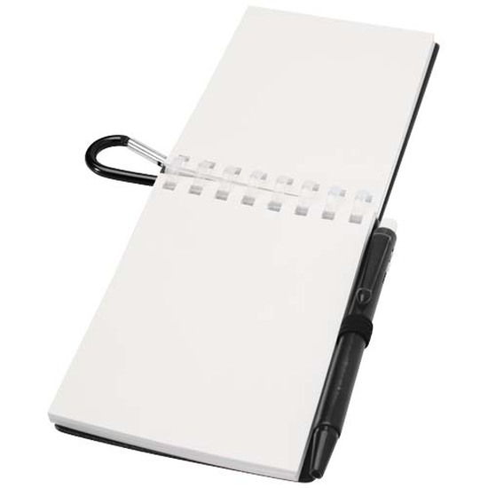 Lig Mini Recyceltes Outdoor-Softcover Notizbuch und Kugelschreiber Set (schwarze Mine)