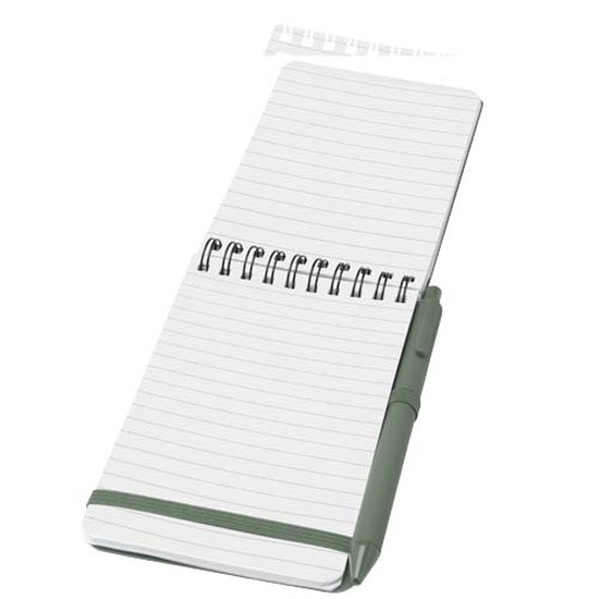 Thalaasa A6 Hardcover Notizbuch aus Ocean Bound Kunststoff mit Kugelschreiber (schwarze Mine)