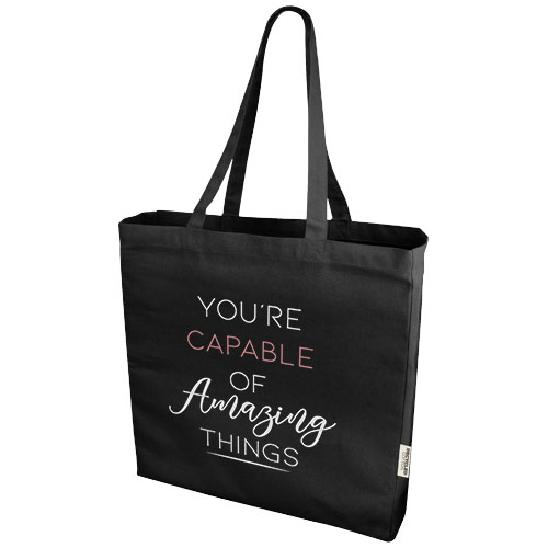 Odessa 220 g/m² GRS recycelte Baumwoll Tragetasche 13L