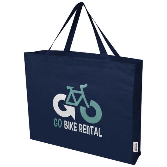 Odessa 220 g/m² Baumwoll Tragetasche aus GRS recycelter Baumwolle 40L