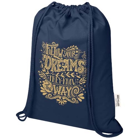 Peru Blend 180 g/m² Sportbeutel aus GRS recycelter Baumwolle 5L