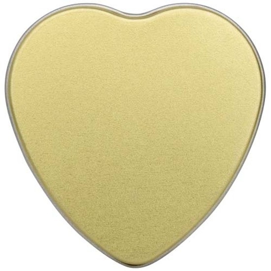 Blissful Herzförmige Zinnkerze mit Vanille Duft