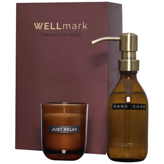 Wellmark Discovery 250 ml Handseifenspender und 150 g Duftkerze im Set