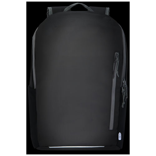 Aqua wasserabweisender 15" Laptop-Rucksack aus GRS Recyclingmaterial 21 L