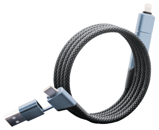 C52 100W 4-in-1 Ladekabel aus rPET