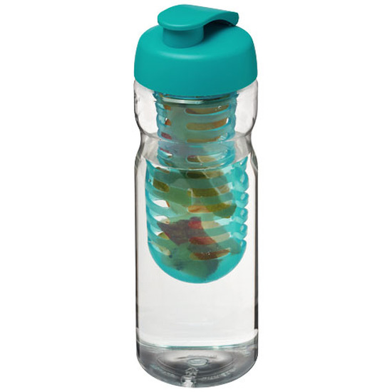 H2O Active® Base 650 ml Sportflasche mit Klappdeckel und Infusor