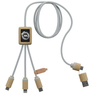 SCX.design C49 5-in-1 Ladekabel mit Leuchtlogo