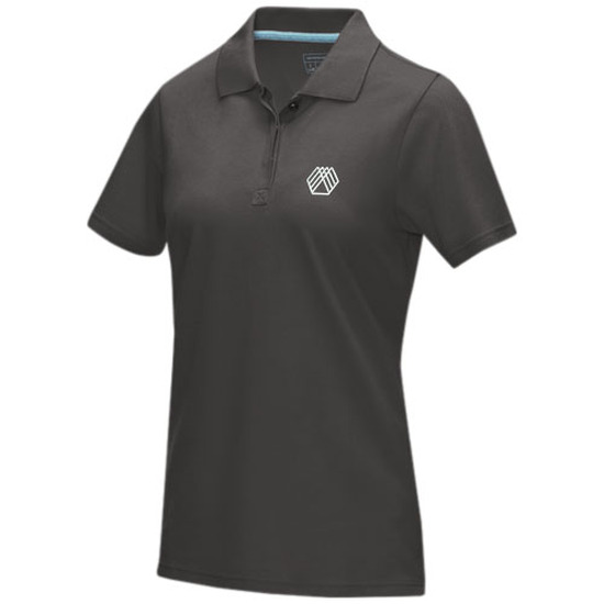 Graphite Poloshirt aus Bio-Baumwolle für Damen