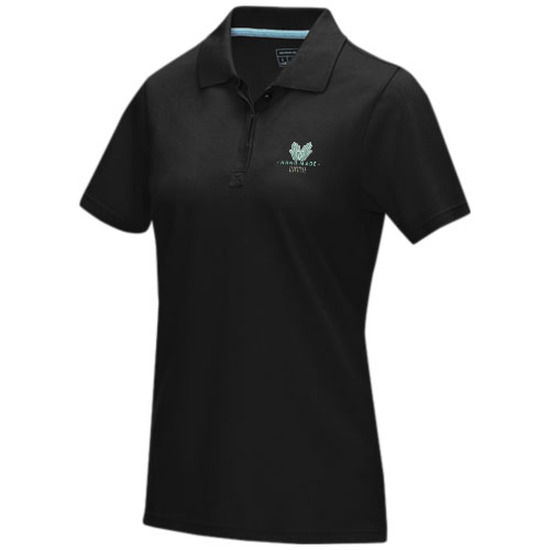 Graphite Poloshirt aus Bio-Baumwolle für Damen