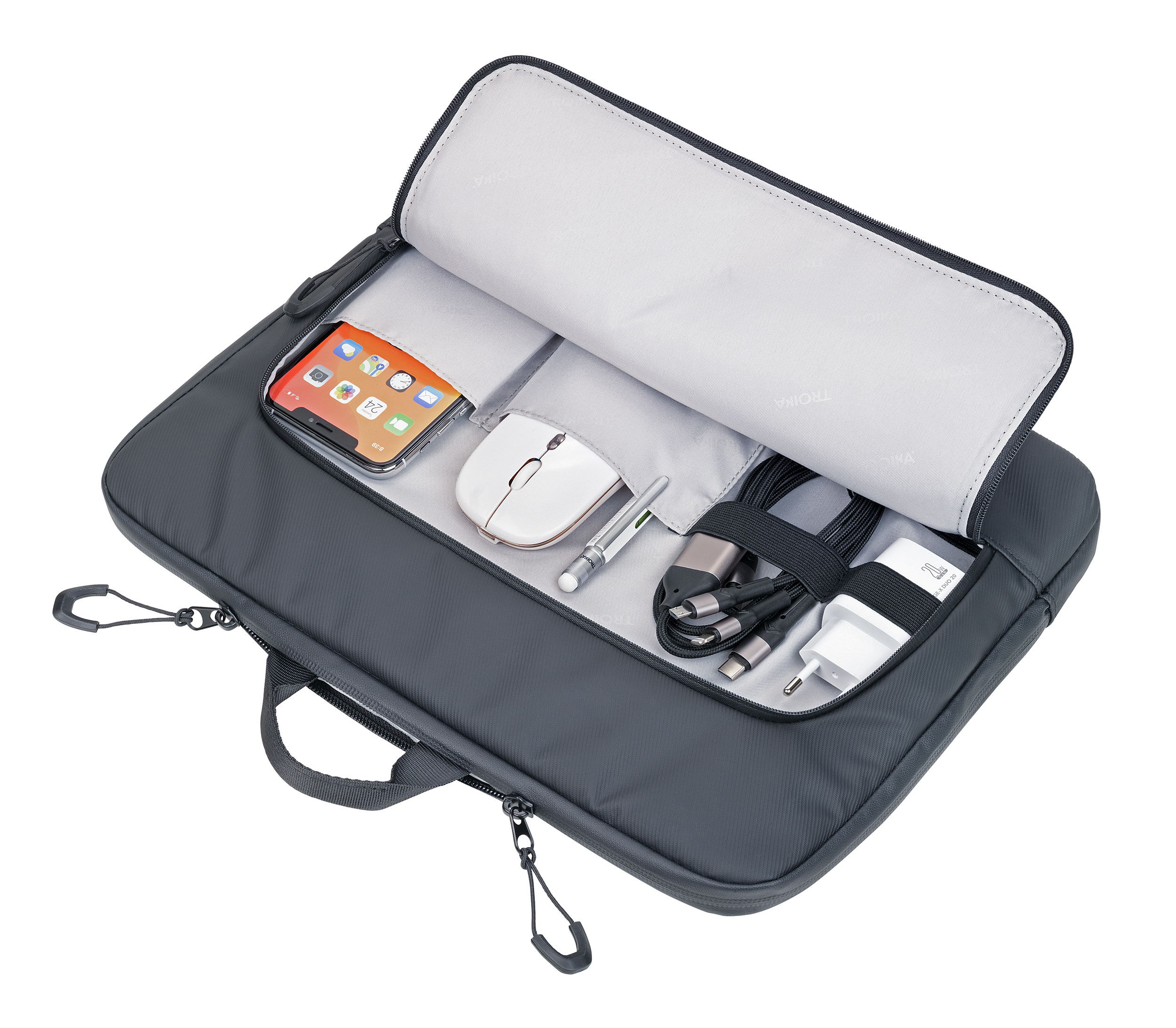 TROIKA Laptoptasche TROIKA BLACK BUSINESS CARRY 2