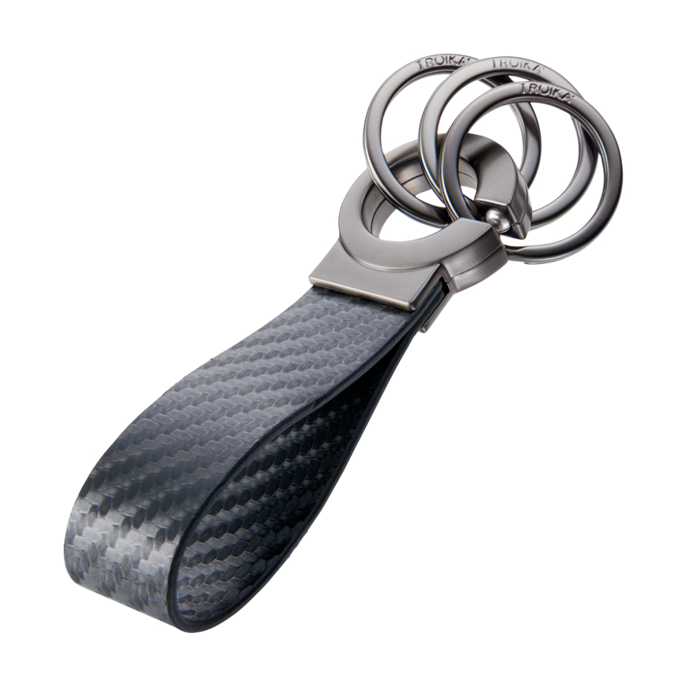 TROIKA Schlüsselanhänger KEY-CLICK CARBON