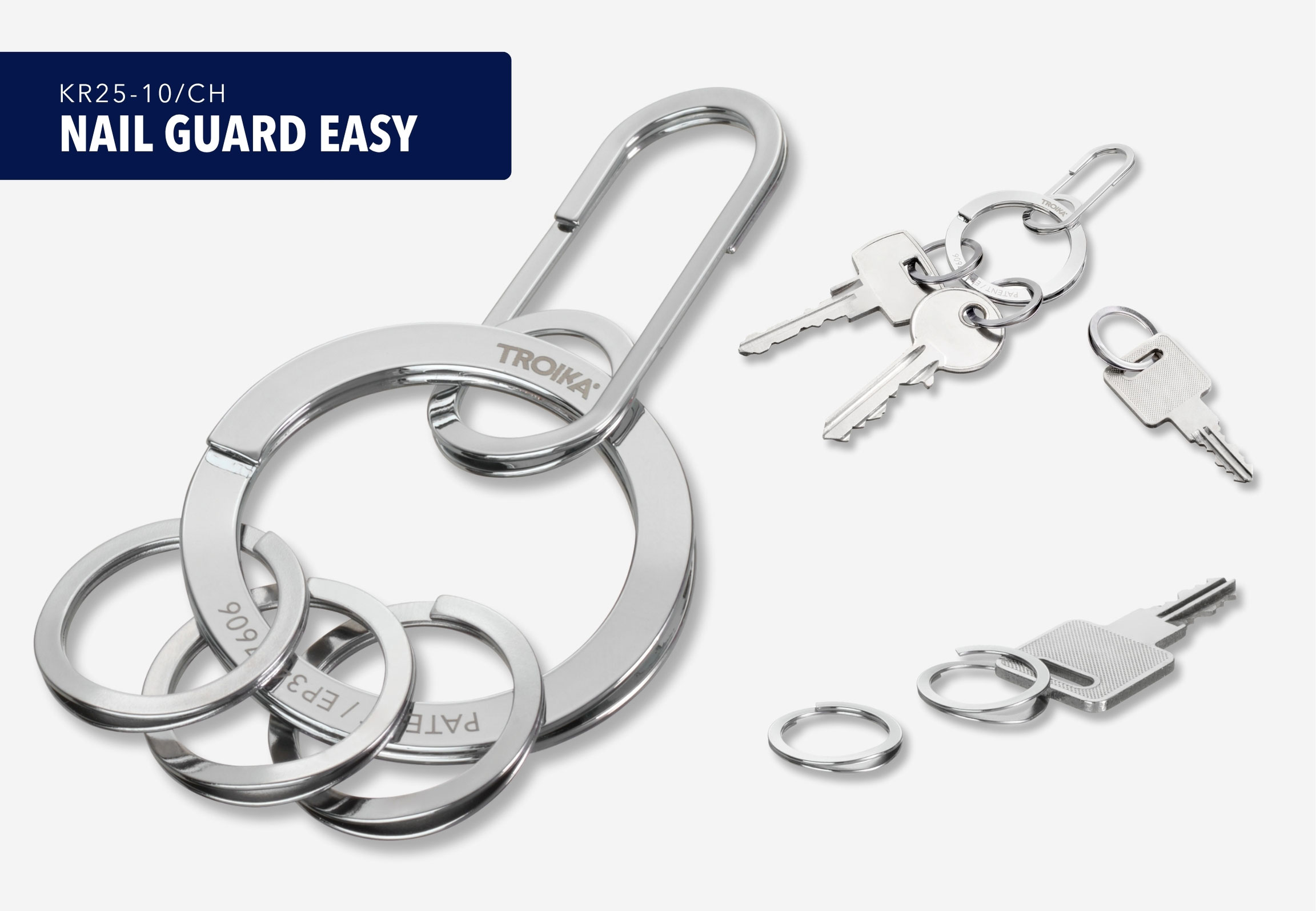 TROIKA Schlüsselanhänger NAIL GUARD EASY