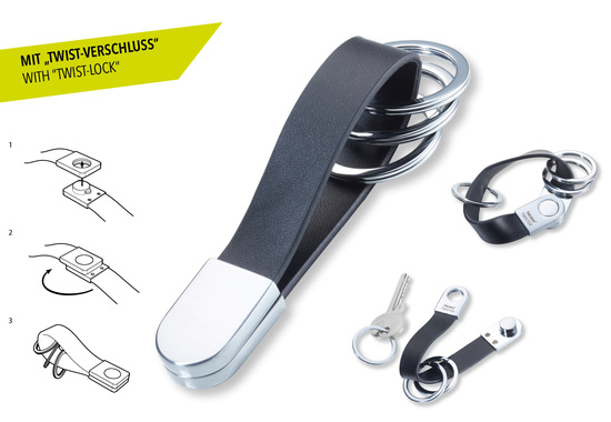 TROIKA Schlüsselanhänger TWISTER STYLE