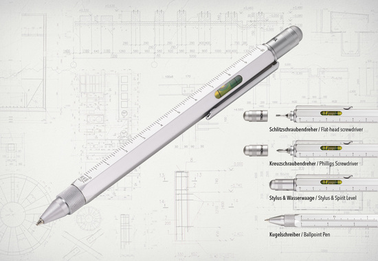 TROIKA Multitasking-Kugelschreiber CONSTRUCTION