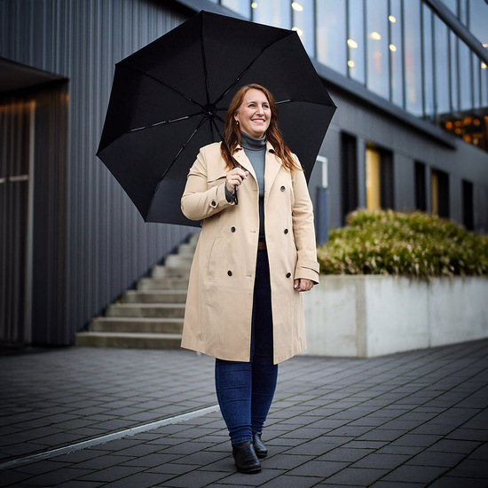 Gäste-Taschenschirm FARE® BlackShield Case Edition